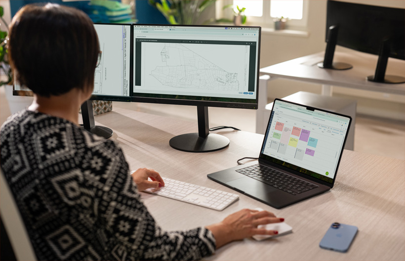 Med Magic Trackpad kan medarbetarna zooma eller rotera dokument med enkla gester.