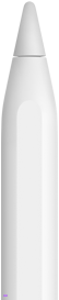 Apple Pencil z widoczną końcówką urządzenia