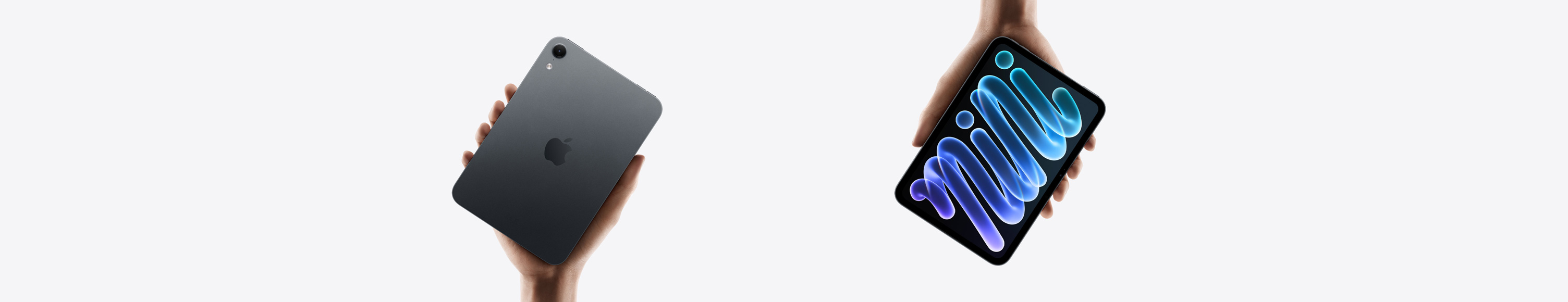 iPad mini, siyah, elde tutuluyor