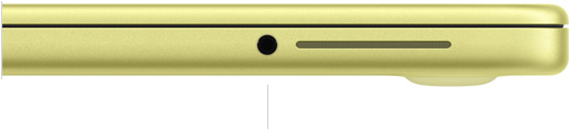 MacBook Neo 13-inch with A18 Pro, closed, left side, showing 3.5mm headphone jack