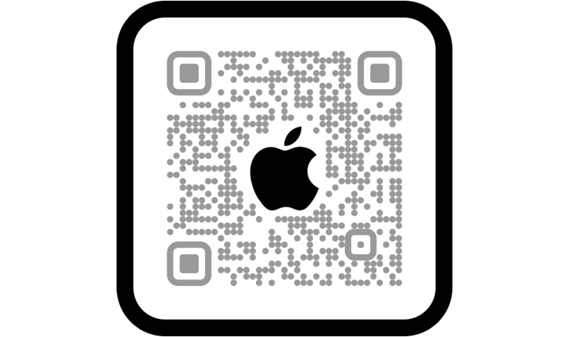 امسح رمز QR للتسوق في تطبيق Apple Store.