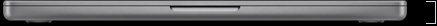MacBook Pro, Farbe Silber, Vorderseite, geschlossen, Maß für die Höhe
