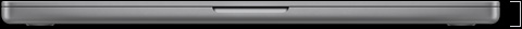 MacBook Pro, Farbe Silber, Vorderseite, geschlossen, Maß für die Höhe
